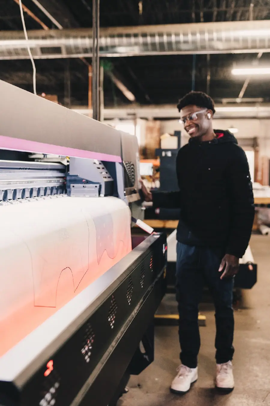Printing facility with advanced equipment