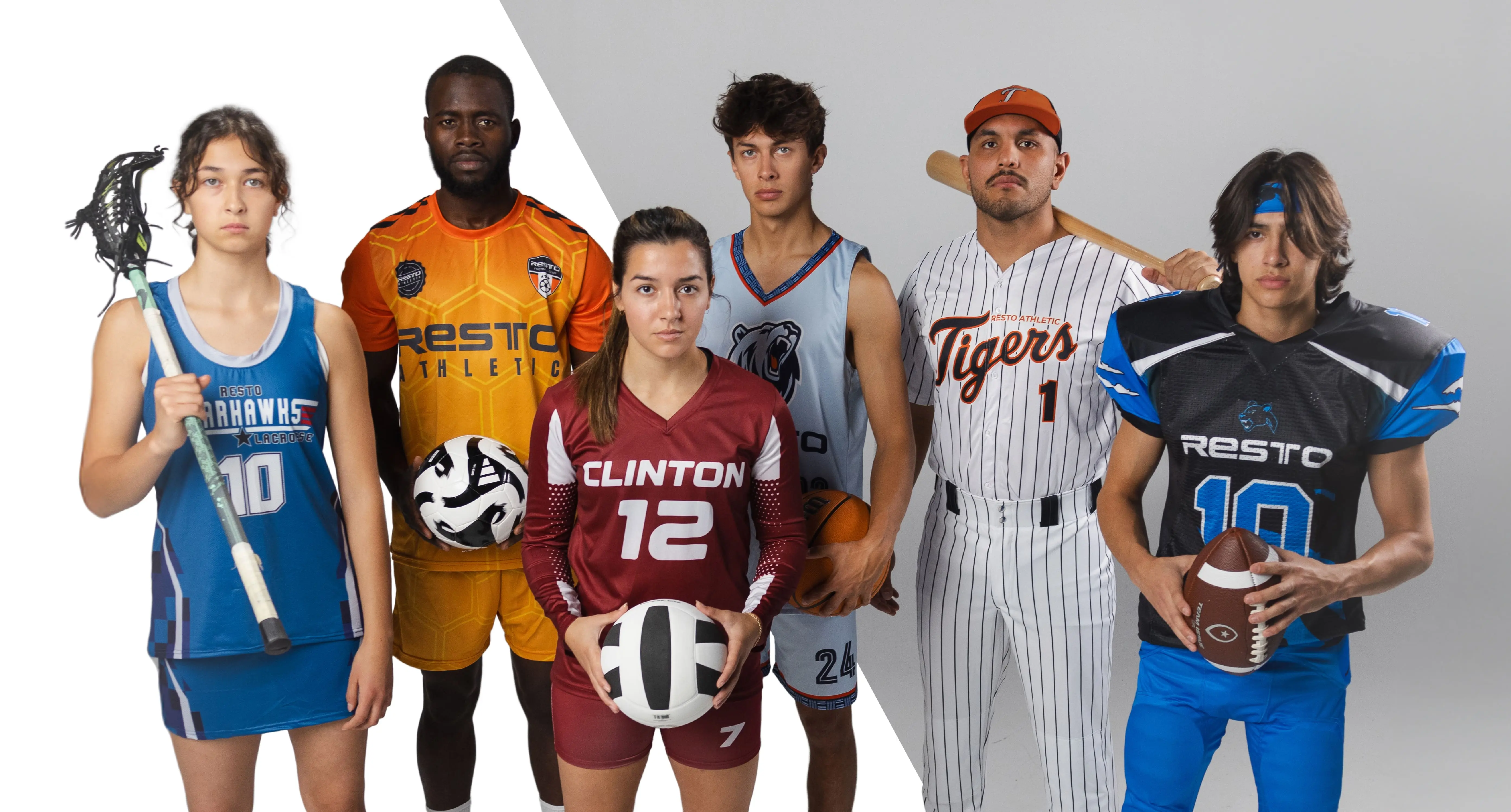team background soccer players in custom jerseys facing away