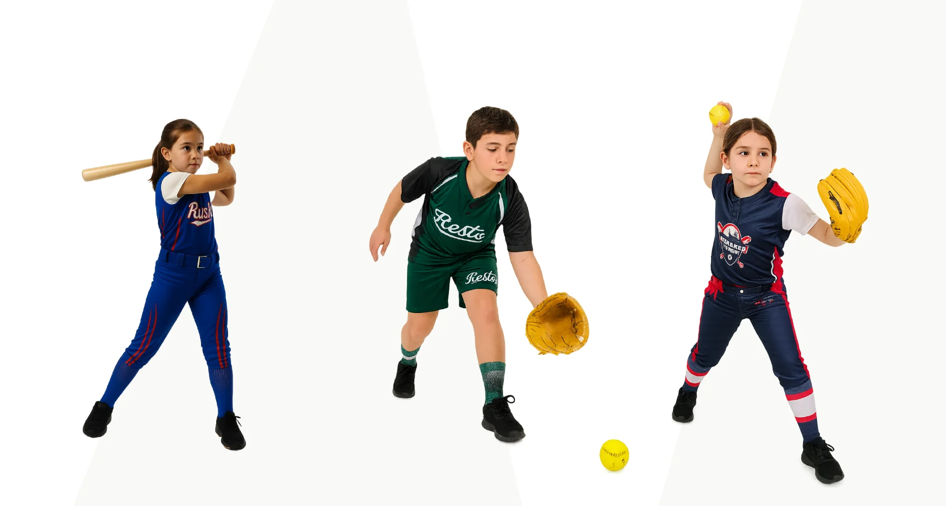 team background soccer players in custom jerseys facing away